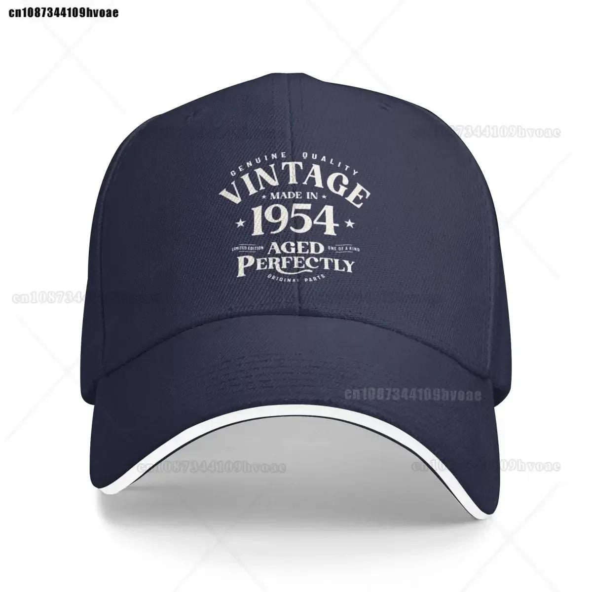 1954 70th Birthday Gifts 70 Year Old Golf Cap Outfits Stylish Present for Age 70 Sun Cap Men Women for Outdoor Golf Headwear One Size