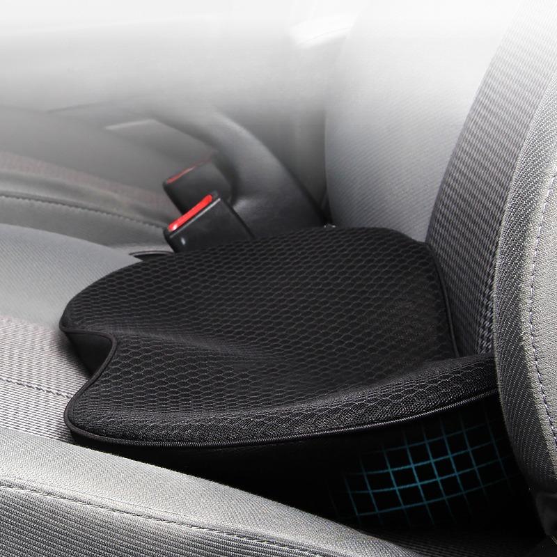 1pcs Memory Foam Car Seat Cushion Pad - Ergonomic Height Increase Driver Seat Mat Compact Orthopedic Cushion