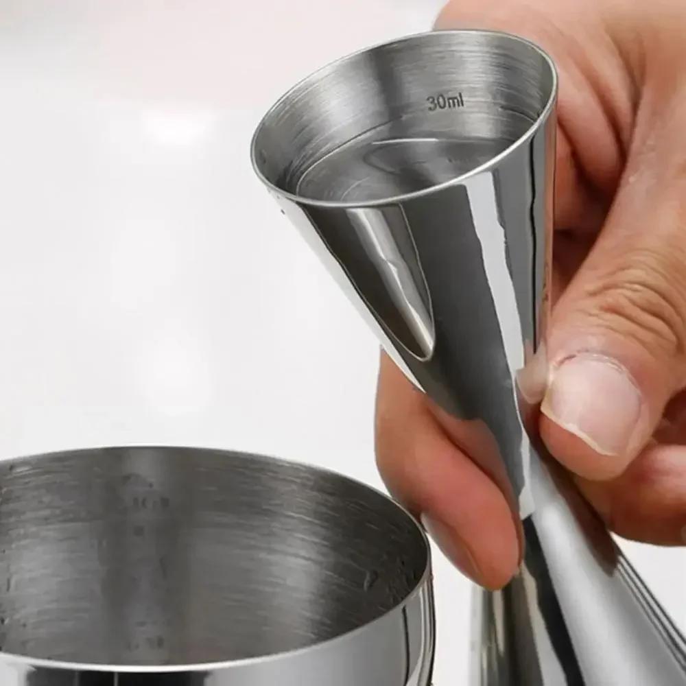 304 Stainless Steel Japanese Measuring Cup 30ml/45ml 30/60ml Golden Rim Bar Tools with Graduation for Professional Bartender Kit