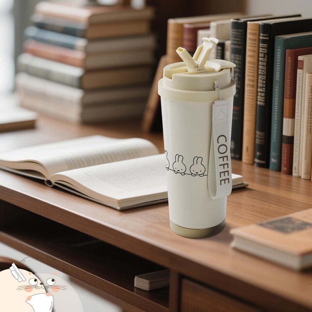 Coffee Cup with Water Sports Stainless Insulates Cold and Hot Car Direct Popular Character Unofficial Lid, Bottle, Thermos, 530ml, Bottle, Mug, Steel,