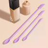 3-delige Siliconen Spatel Set Dubbelzijdige Schraper Cosmetische Jam Crème Diepe Fles Mini Spatel Verlengde Kleine Punt Spa Make-up Tool