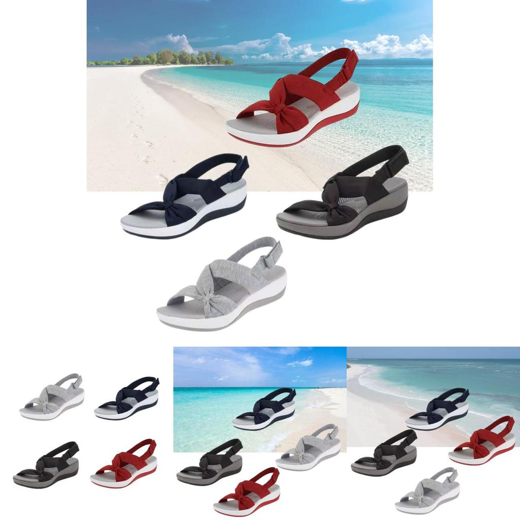 Cross Border 2021 Taglia Grande Nuove Sandali da Donna Semplici ed Eleganti Sandali con Zeppa a Bocca di Pesce