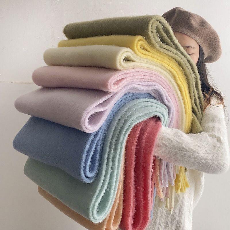 2025 Versatile Women's Korean-Style Cashmere Scarf for Autumn/Winter
