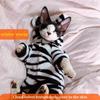 Vêtements Chauds pour Chats Hiver Sphynx Chats sans Poils Vêtements Doux Épais Élastique Peluche Double Face Vêtements pour Chat Pyjama Nuage pour Animal de Compagnie