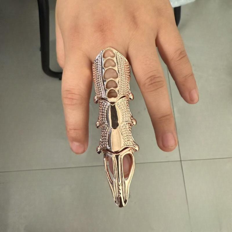 Multiple Models Punk Knight Skull Armour Knuckle Finger Rings for Women Gothic Adjustable Trend Ring Party Jewelry Men Women