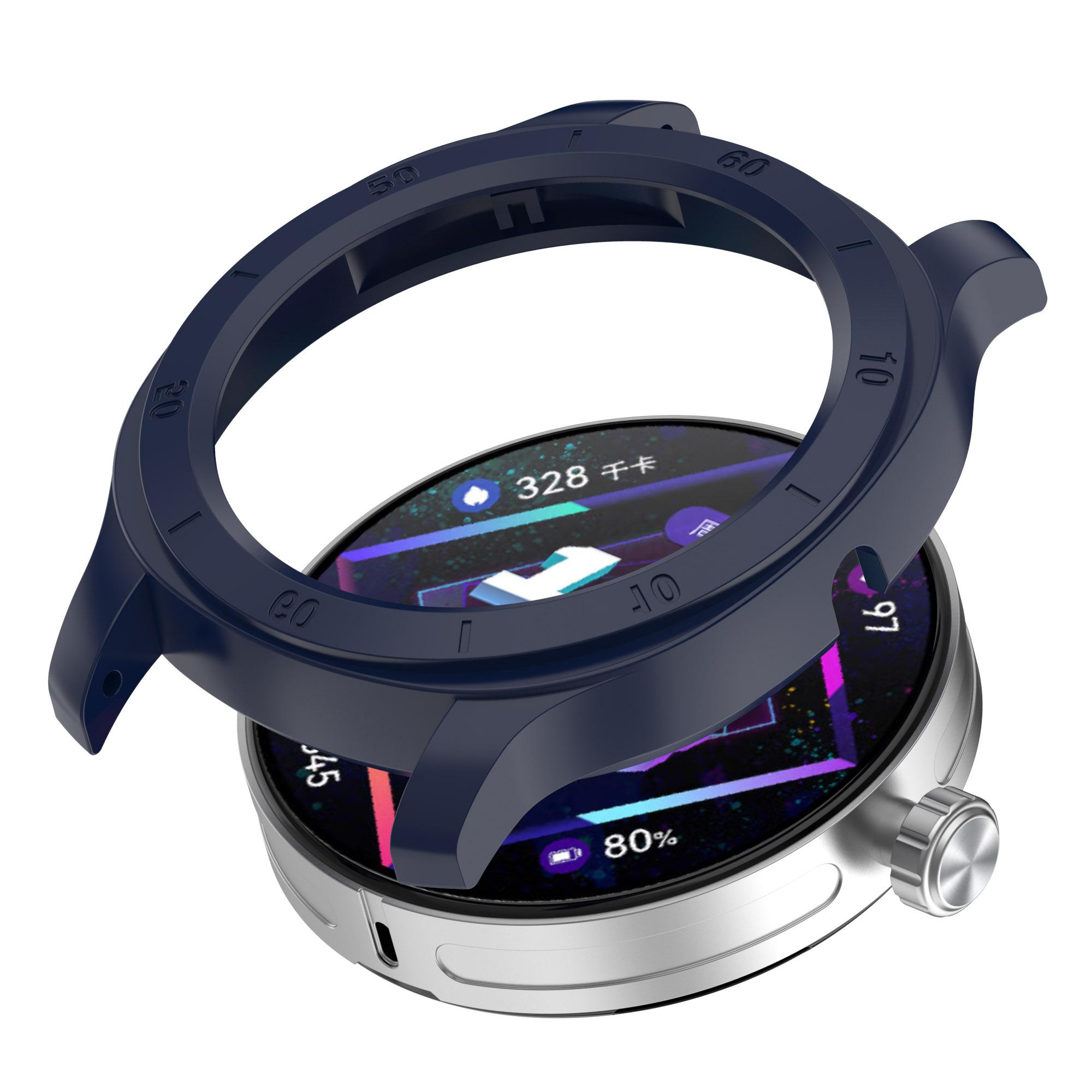 

Heroland силиконовый защитный чехол для Huawei Watch GT Cyber устойчивый к царапинам полный бампер защитный чехол аксессуары для смарт-часов чернил синий