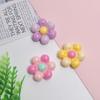 100Pcs Colorful Flowers Resin Flatback Slime Charms Cabochons Embellishments for Hairclips Phone Case Shoes Scrapbooking Decor