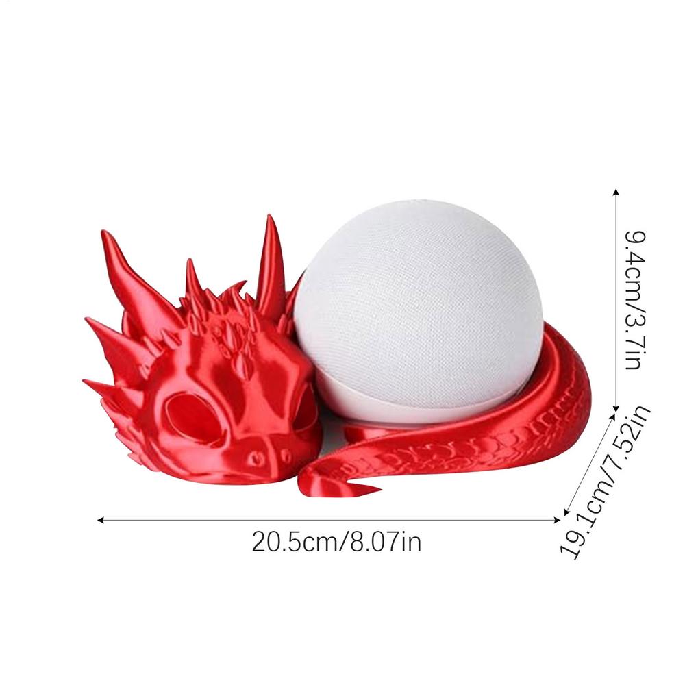 Stand Speaker Holder Exquisite Desktop Decoration 3D Printing Smart Speaker Stand With Dragon Shaped For Bedside Table