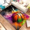 Basketball Colors Crystal Velvet Office chair mat Area Rug - Non-Slip, Floor Mat, Office Desk Chair Rugs,Christmas Gift-1106207