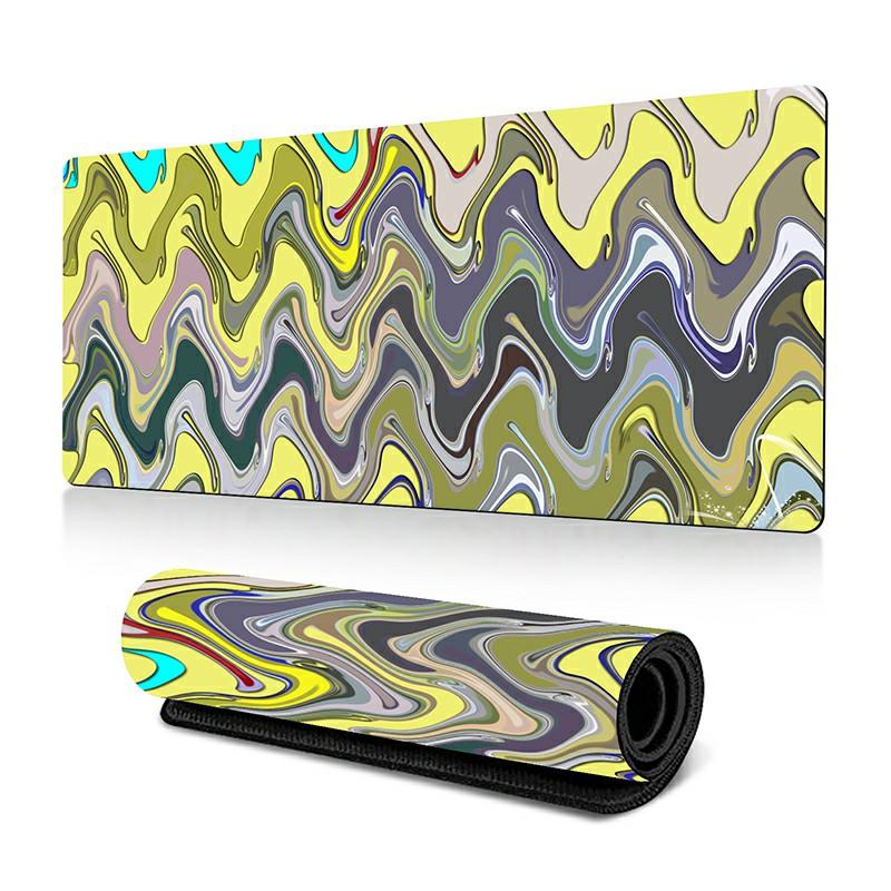 300x700x3mm Abstract Fluid Pattern Mouse Mat Non-Slip Rubber Mouse Pad I