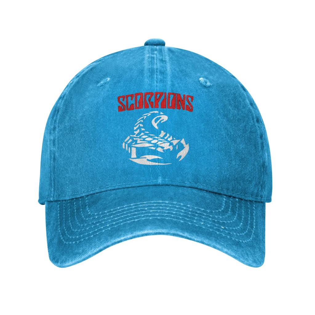 Summer Scorpions Rock Band Baseball Cap Sun Music Hot Sale Print Washed Hat Couple Women Cute Running Hippie Baseball Caps