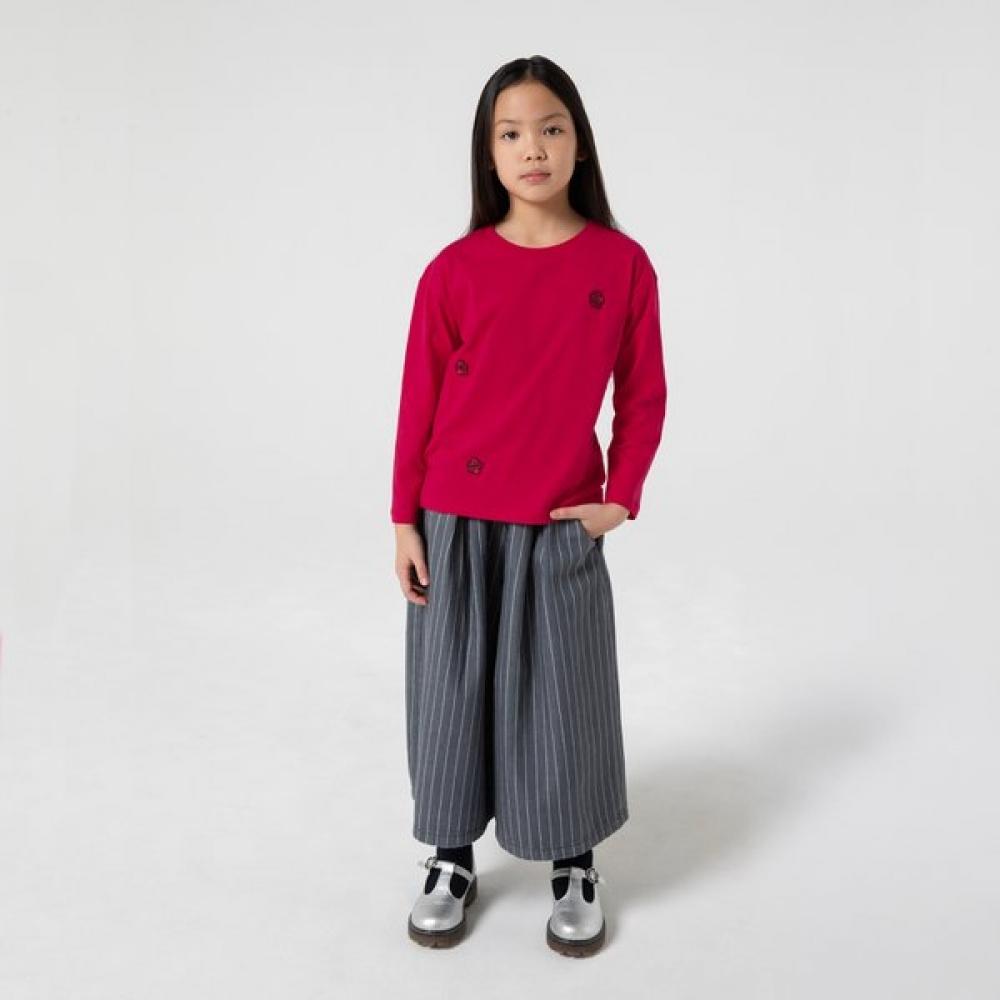 Kenzo Kids Праздничная футболка с круглым вырезом [для подростков 14 лет] 25fw z256agTf21 Розовый 14-165CM