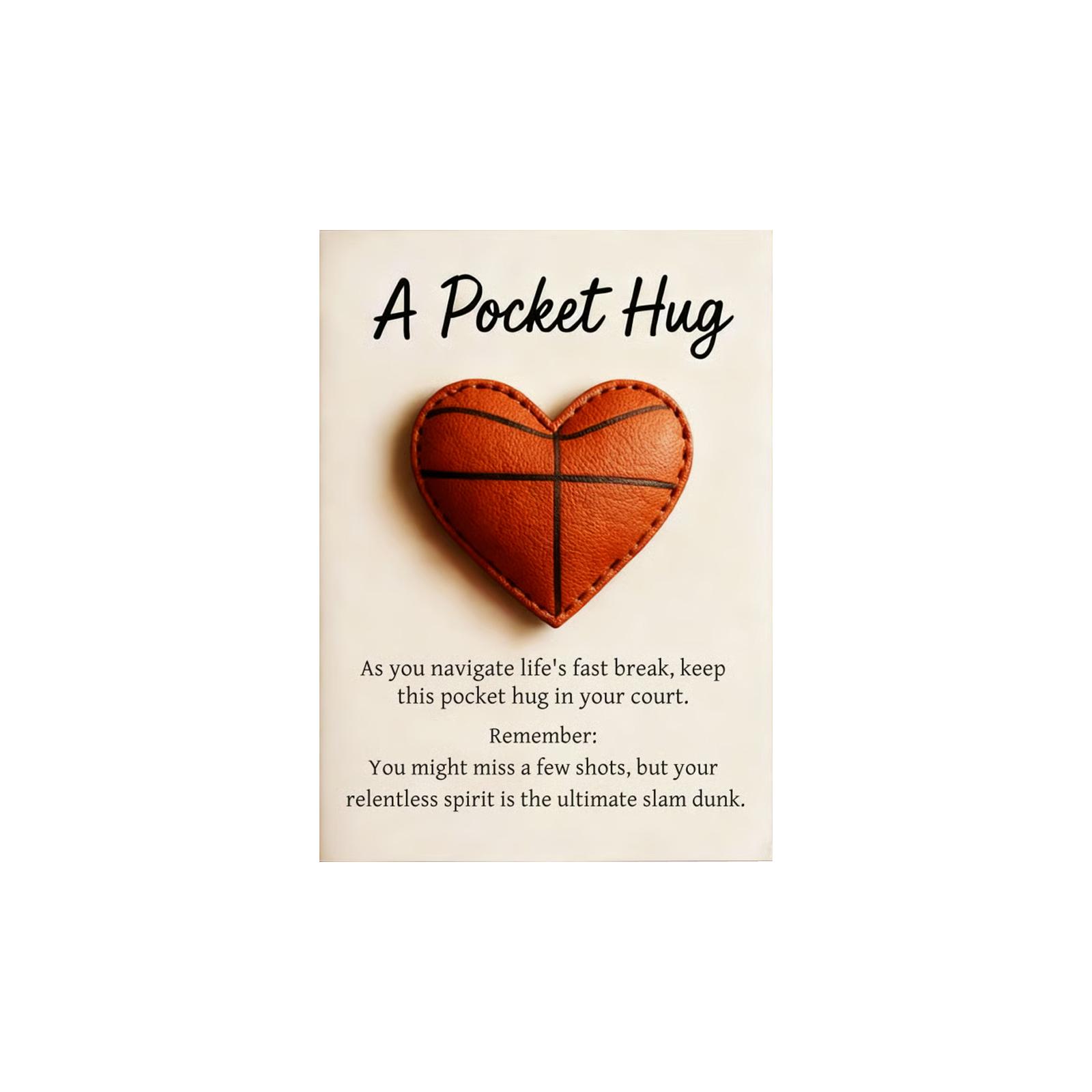 

Basketball Pocket Hug Card, Christmas Gift One Size