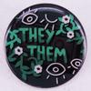 Pronoun Badge Brooch for Bags and Clothing