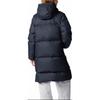 Under Armour FW24 Limitless Series Fashion Solid Color Warm Long Hooded Down Jacket Women Outerwear Black 1384649-001