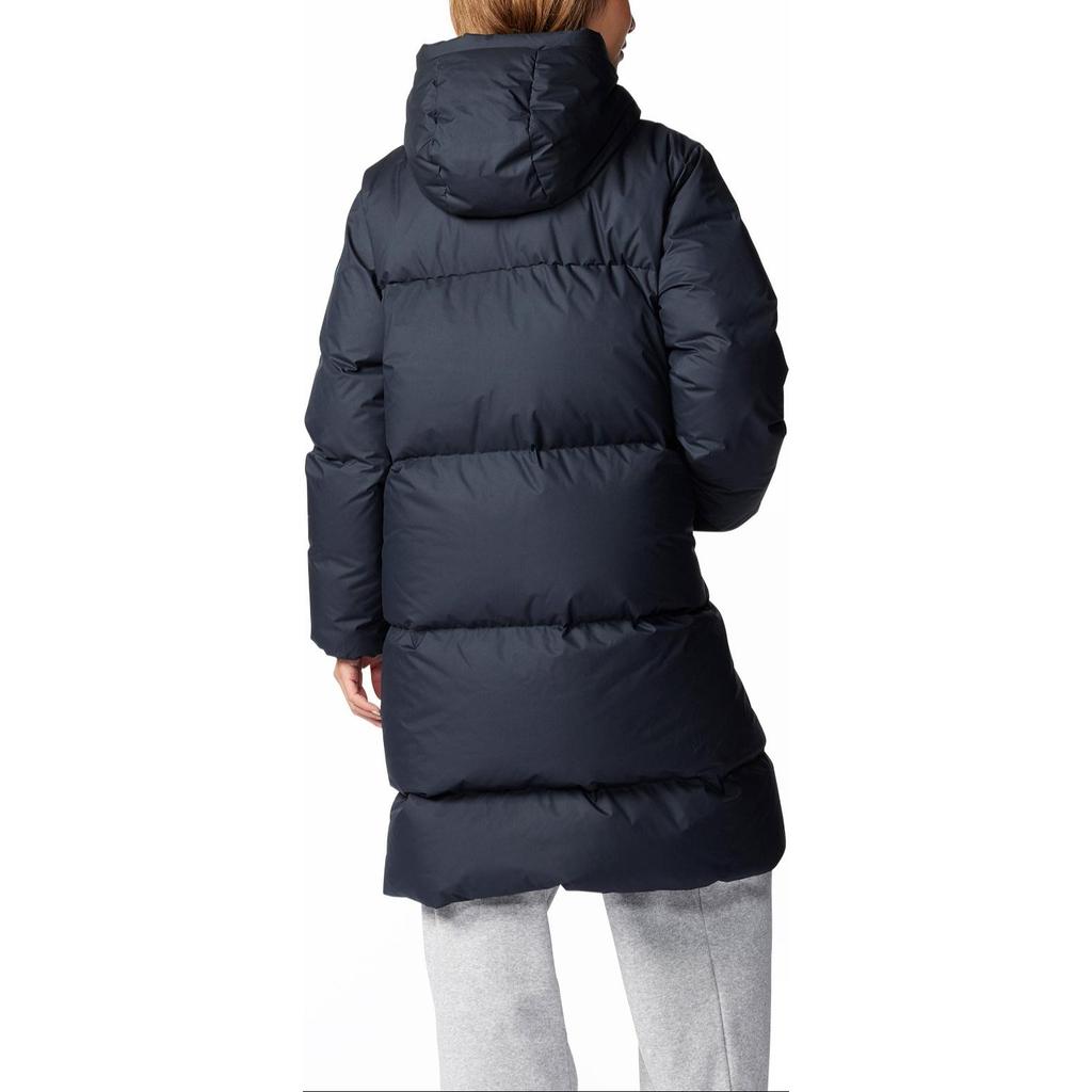 Under Armour FW24 Limitless Series Fashion Solid Color Warm Long Hooded Down Jacket Women Outerwear Black 1384649-001