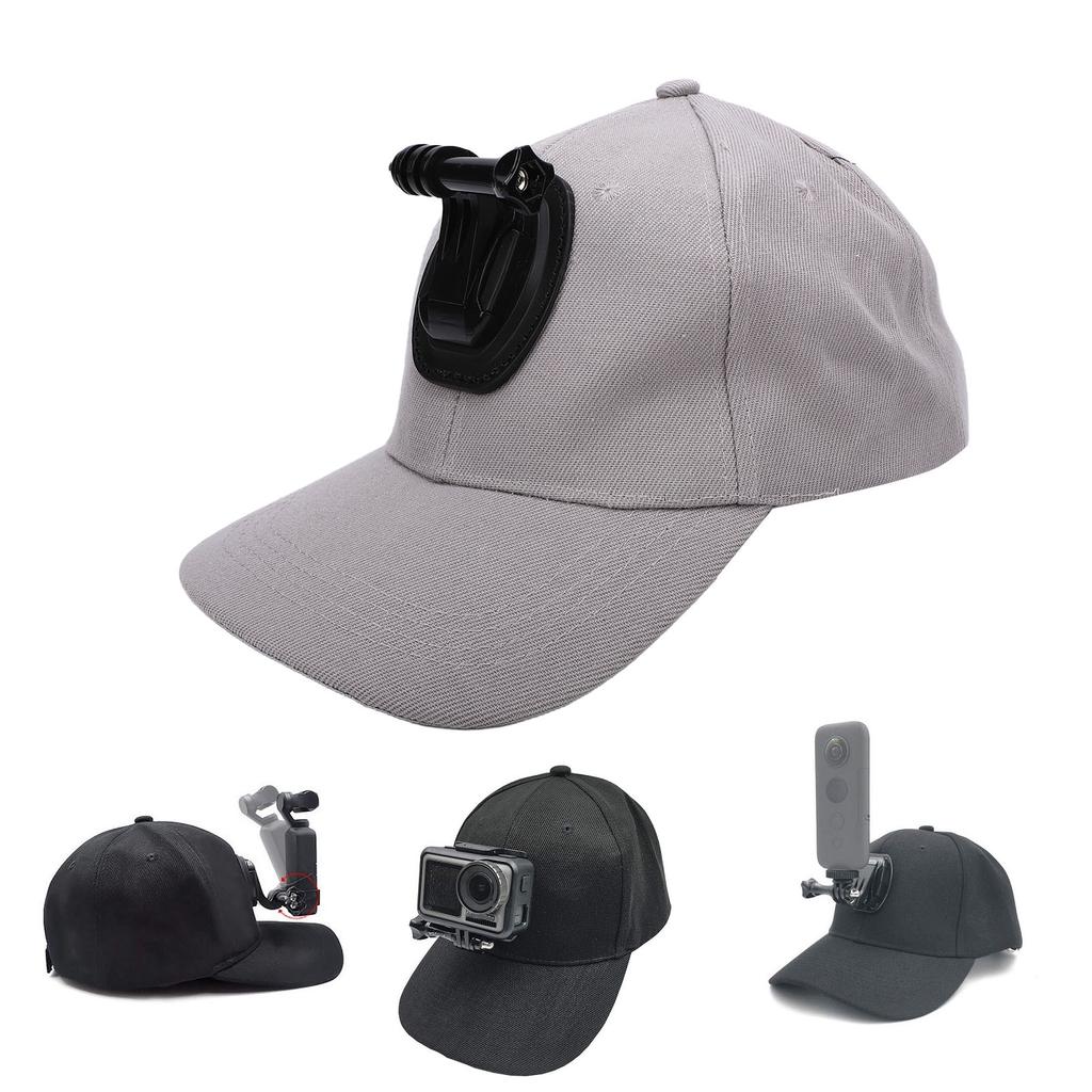 Action Camera Mount Hat Lightweight Baseball Hat with Camera Mount for Outdoor Sports Travel Hiking