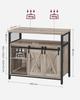 Sideboard, Kitchen Cabinet, Storage Cabinet With 2 Sliding Doors, 33 X 100 X 80 Cm, Adjustable Shelves, Country Style,