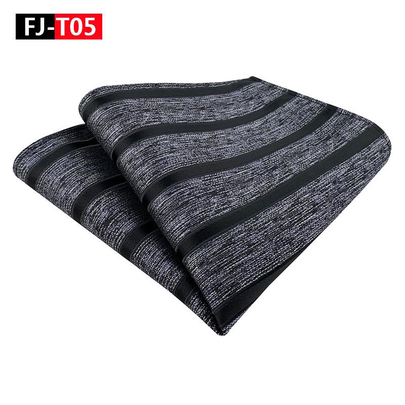 Herren Gestreiftes Polyester Seide Business Einstecktuch