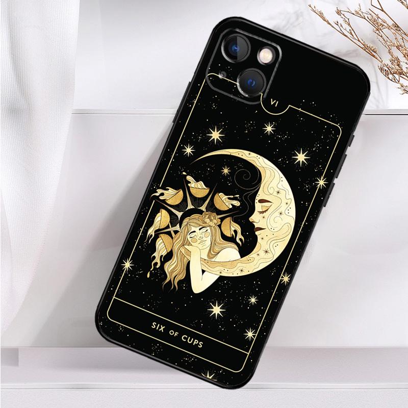 Witches Moon Tarot Mystery Totem Shockproof Case For iPhone 17 16 Pro Max 11 14 15 Plus 12 13 Mini 16e 17 Air Phone Cover