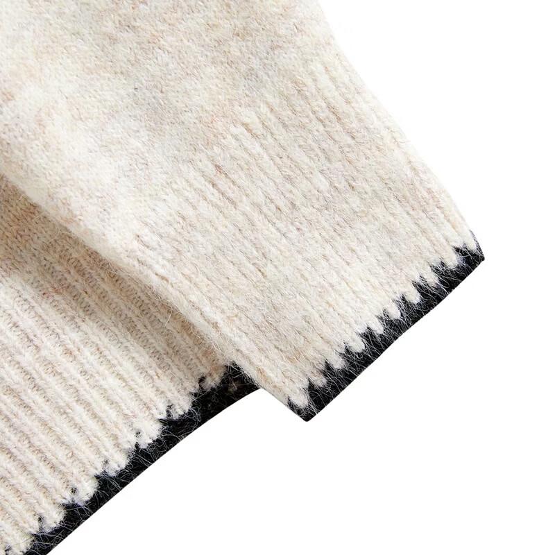 Women's Wool Blend Hooded Half-Zip Knit Top