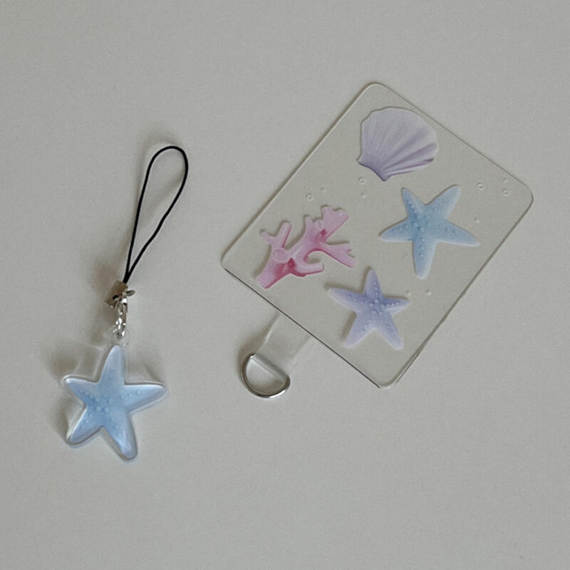 blue starfish phone strap