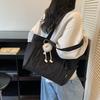 2025 Autumn New Shoulder Bag Canvas Bag Women's Large Capacity Shoulder Bag Student Fashion Tote Bag Handbag Bag