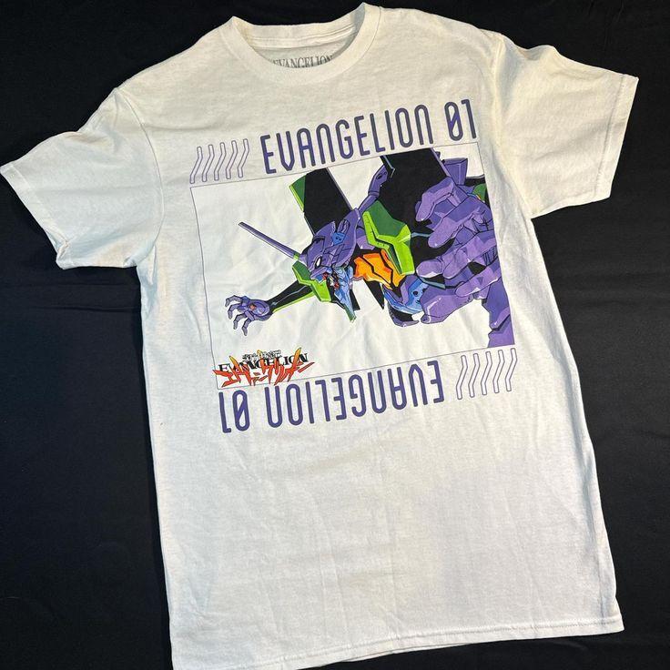 90s Vtg Neon Genesis Evangelion Anime Manga Japanese remake T shirt XL