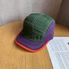 Outdoor color matching quick-drying five-leaf hat women's spring summer thin breathable sunscreen sunshade short brim yellow baseball hat
