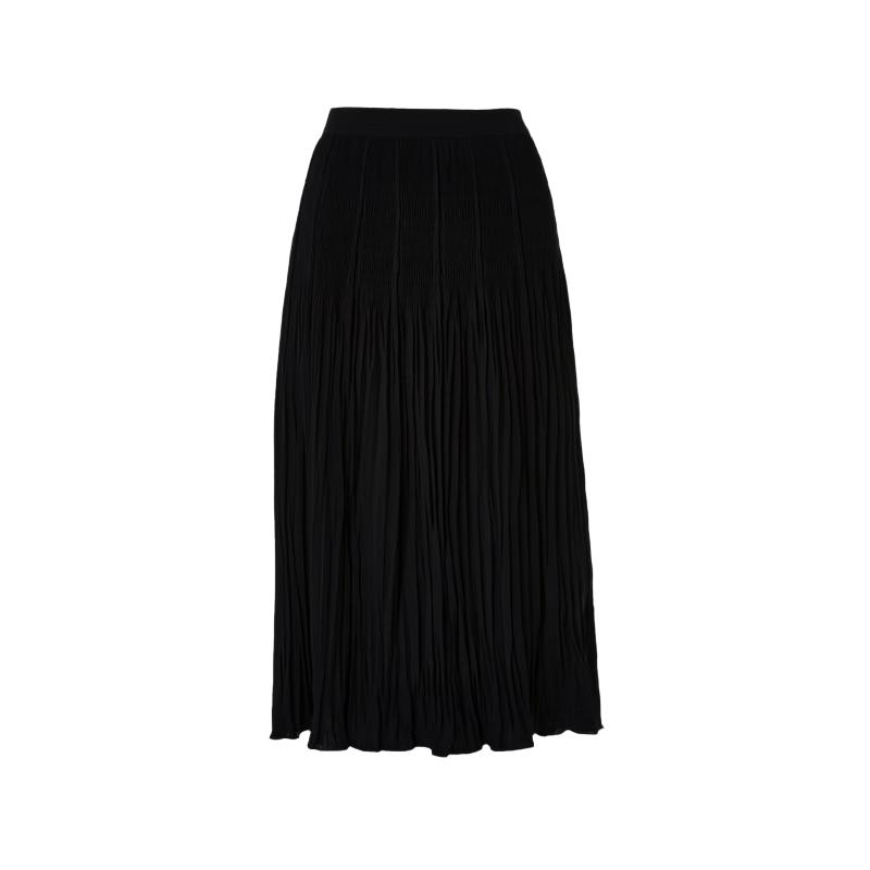 LAFEE Women s A-Line Pleated High-Waist Skirt L