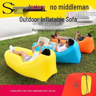 Tragbares aufblasbares Outdoor-Sofa-Bett – Einzelne faltbare Luftmatratze für Camping