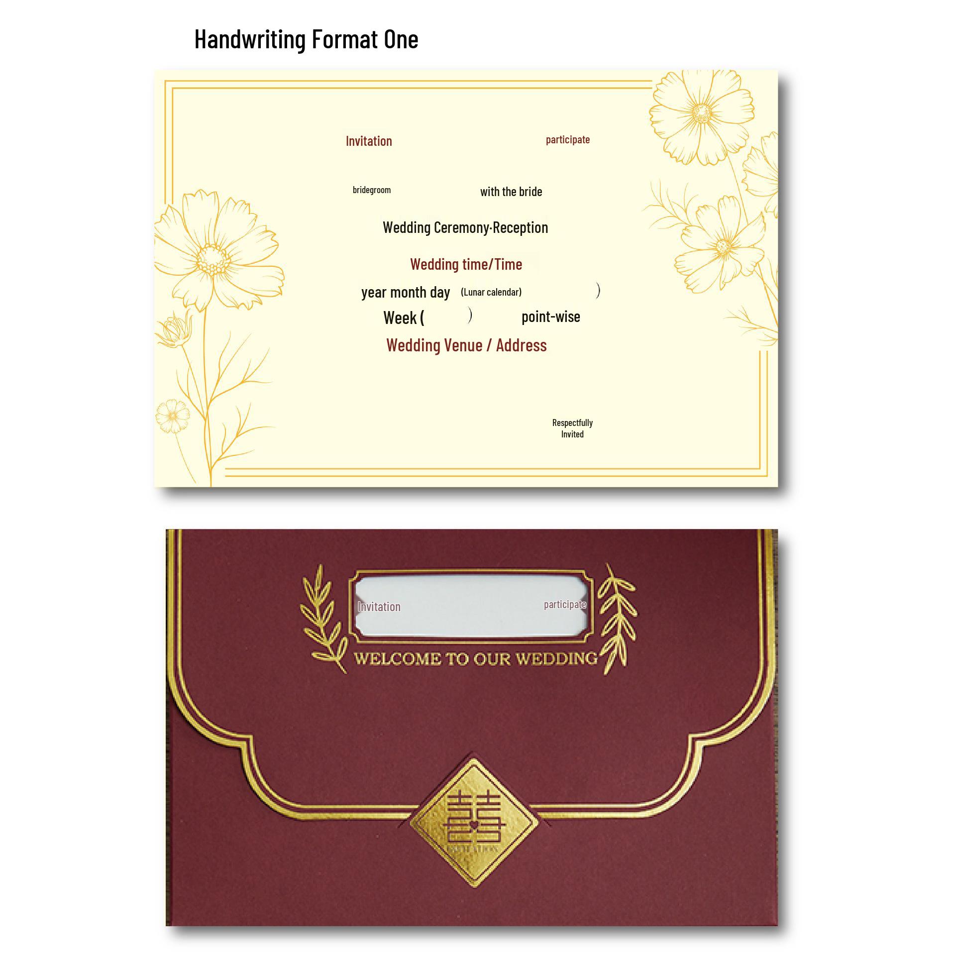 Elegant and High-End Wedding Invitation Card