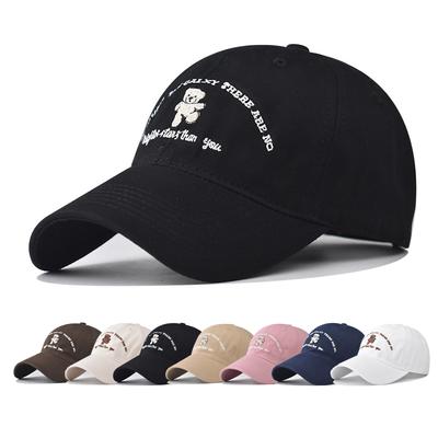 Baseball Cap Girls Baseball Cap Little Bear Pattern Snapback Hat Sun Hat Spring Autumn Baseball Cap Hip Hop Fitted Cap