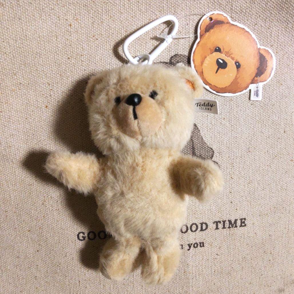 [USED] TEDDY ISLAND Teddy Island Plush Keychain (Brown)