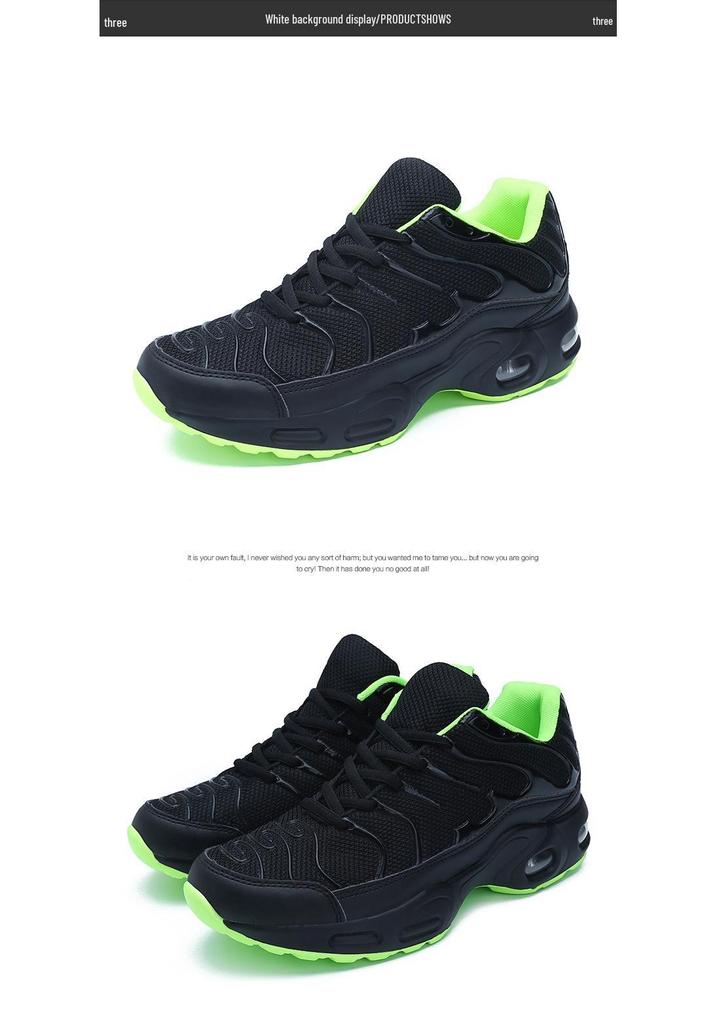 Four Seasons Men's Plus Size Trendy Mesh Air Cushion Sports Shoes - Size 47 (Model 0138)