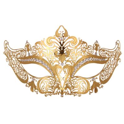 Women Metal Rhinestone Venetian Mask Masquerade Masks For Wedding Ball Party