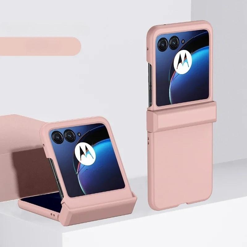 Harte Hülle mit Hautgefühl für Motorola Razr 60 Pro 50 40 Ultra Razr + 2024 2025 Vollschutz Scharnier Bonbonfarbe Mattes Rückcover