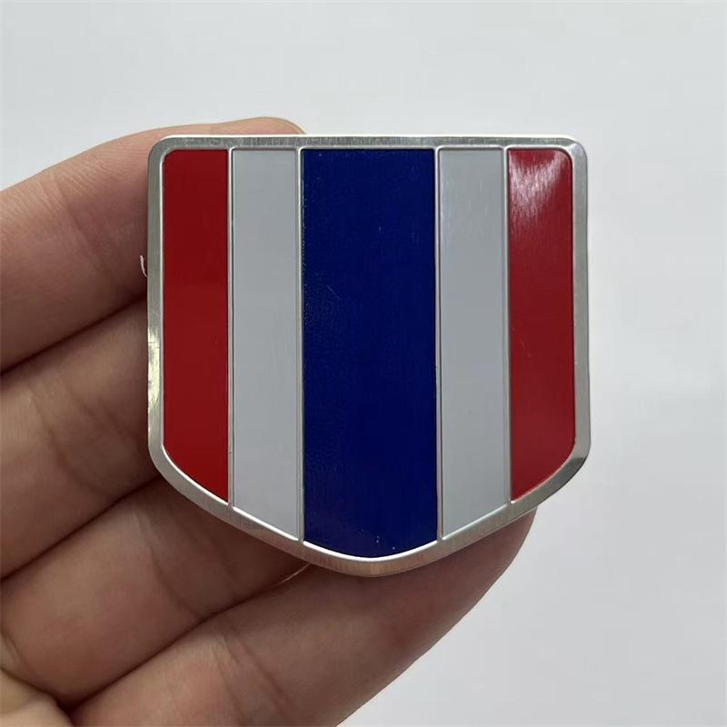 Thailand Flag Aluminum Car Stickers & Badges for Fender and Side Decoration