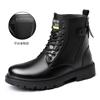 Men's shoes Martin boots Men's British style high-top locomotive boots Winter velvet knight mid-top leather boots 2025