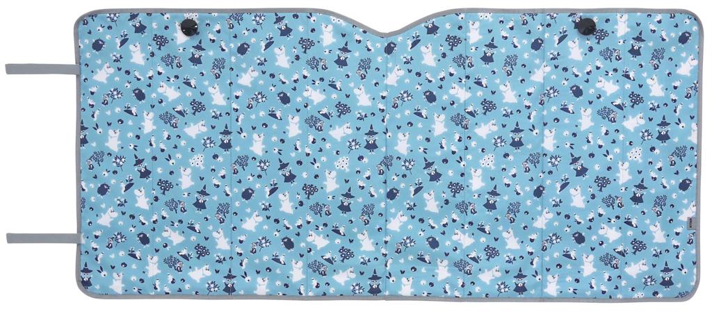 MOOMIN Maruei Nissan Car Front Sunshade Sunshade, (Pastel Blue, Small)