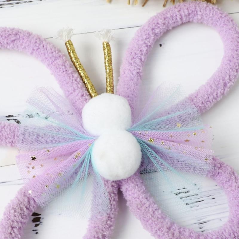 Handwovens Rainbows Butterfly Flowers Wall Decoration Nursery Bohemians Home Decoration For Children Playroom