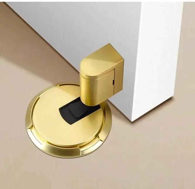 Magnetic Door Stopper Anti-Collision Door Suction Punch-free Windproof Mechanical Self-locking Adjustable Door Stop Holder