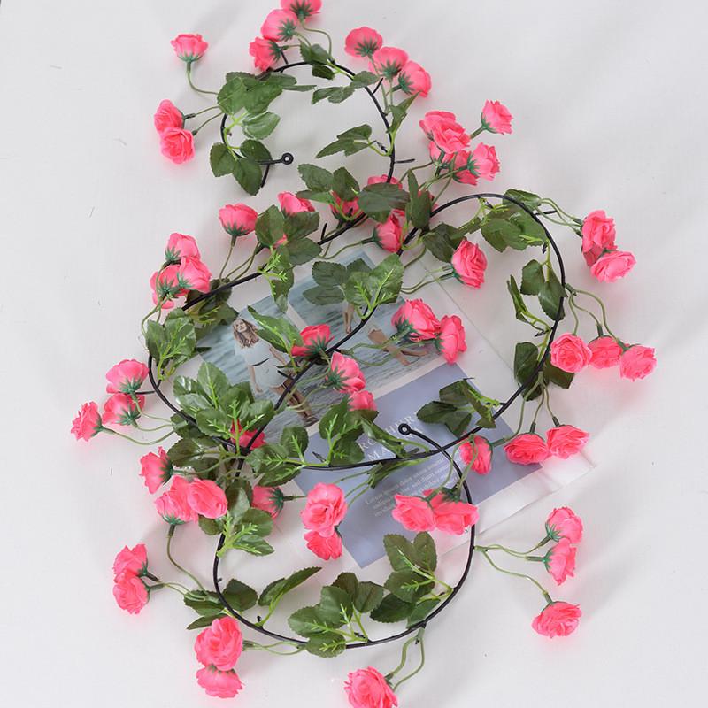 Simulated Rose Winter Jasmine Cherry Blossom Artificial Vine Decoration For