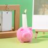 Pig Candle Base Gypsum Mould Candle Holder Mold Animal Shape Desktop Ornament Making Mould Practical Jewelry Tool
