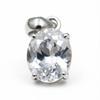 Safir Alb Natural 28.90 Ct Tăietură Ovală Pandantiv Argint Piatră Prețioasă Liberă CERTIFICAT AR-3647-Sa