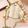 Floral Knitted Headband Hair Band Crochet Bandana Cute Triangle Turban  Girls