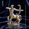 12 Zodiac Vintage Metal Collectible Figurines Intricate Handmade Sculptures for Entryway Console Decor Display