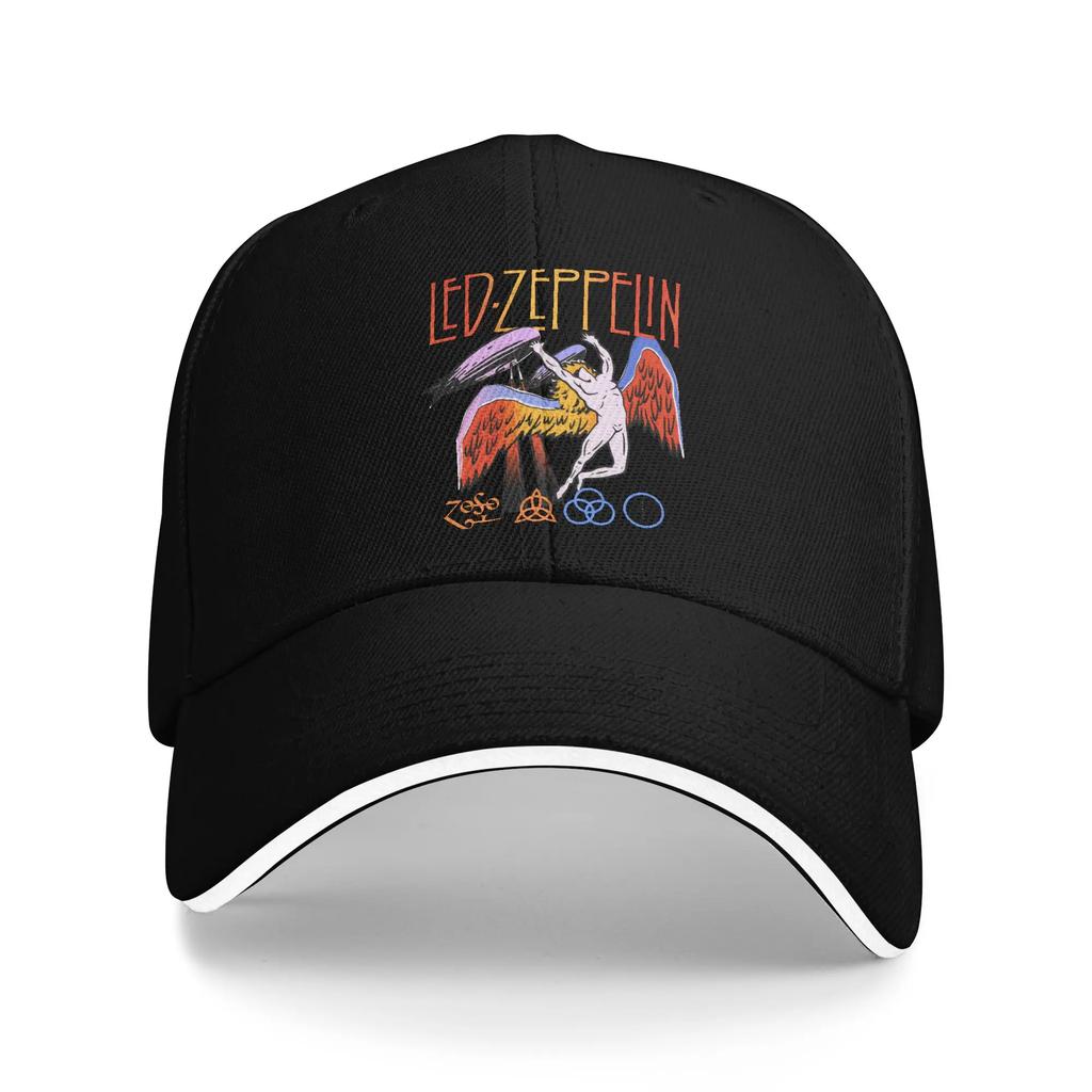 Rock Band Led Zeppelins Falling Angel Baseball Cap Fashion Trucker Hat Summer FeUnisex Unisex Outdoor Sports Snapback Cap