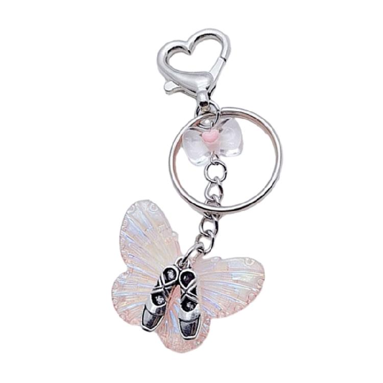 Butterfly Star Keychain Dance Shoes Phone Lanyard Cute Star Charm Phone Strap