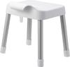 Yamazaki MIST Bath Stool SH35, White, Approx. W34 x D32 x H39cm (Seat Height: Approx. 35cm), Breathable and Quick-Drying, Model 7309